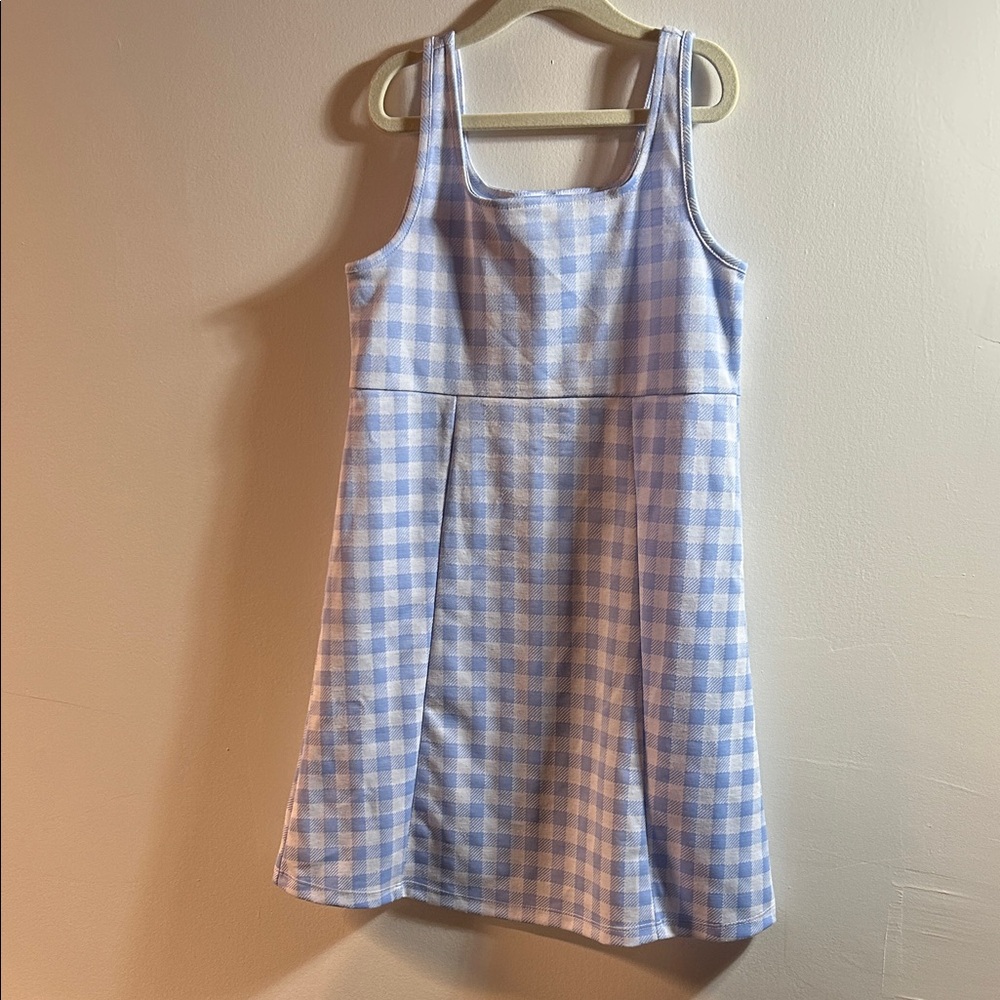 Old‎ Navy Light Blue Checkered Kids Dress